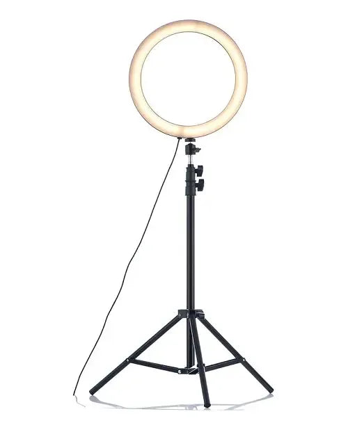 Aro De Luz 26 Cm Fotografia Iluminacion Y Tripode 2 Mts Negro