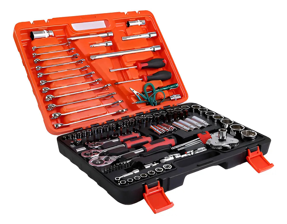Set 121 Piezas Juego De Dados Chicharra 1/2 3/8 1/4 Llaves