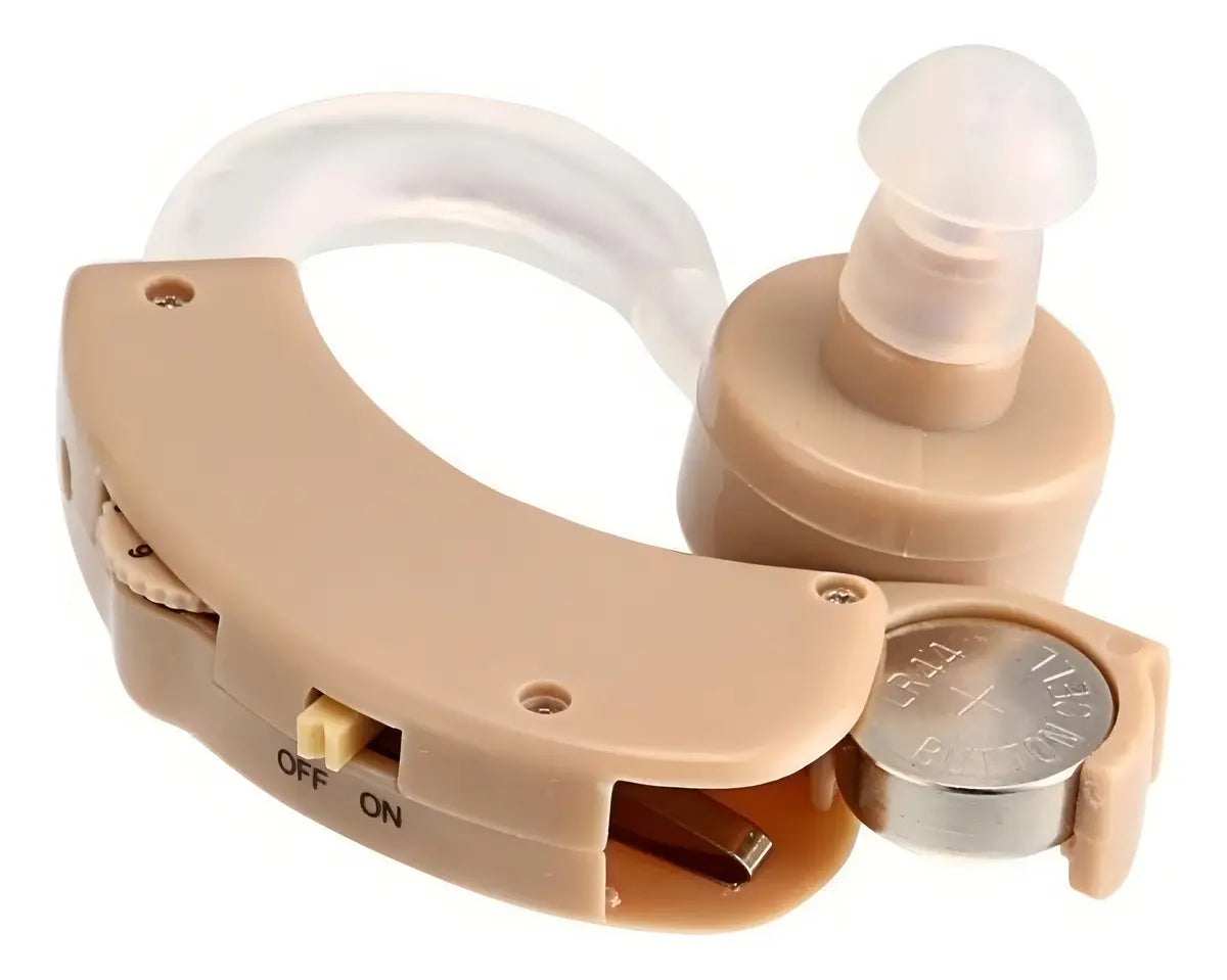 Audífono Ortopédico Cyber Sonic Amplificador Sonido 40db Color Crema