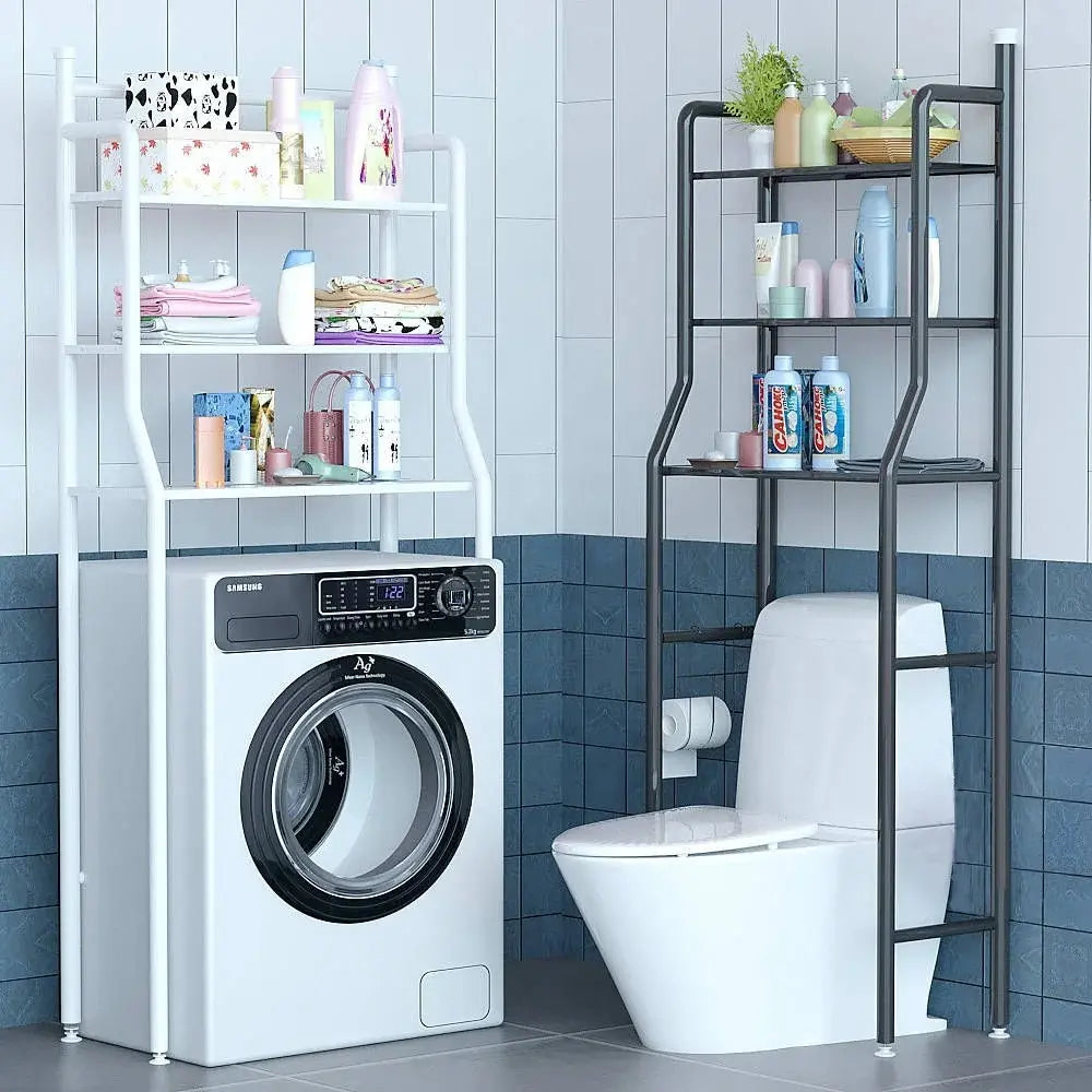 Organizador De Baño Y Lavandería Estante 3 Niveles Metálico