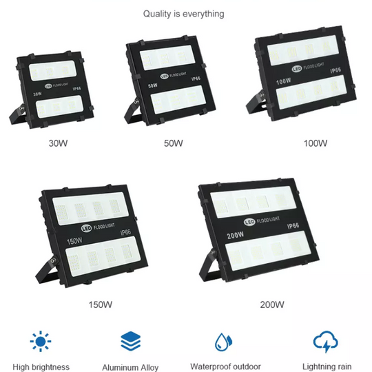 REFLECTOR ELÉCTRICO LED 150W EXTERIOR 6500K / CONTROLADOR PHILLIPS