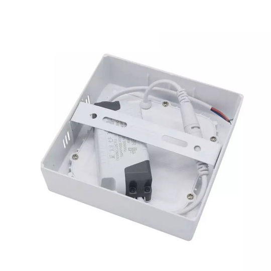 PLAFON LED 18W SOBREPUESTO CUADRADO LUZ CALIDA / FRIA