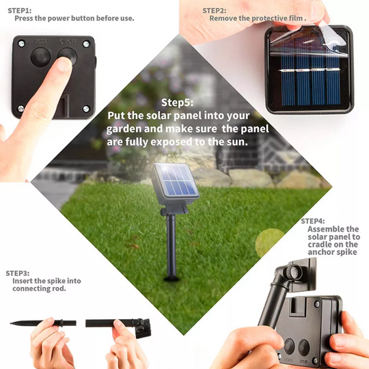 LUZ SOLAR HADA LUZ CÁLIDA / MULTICOLOR 10 - 20 - 30 MTS