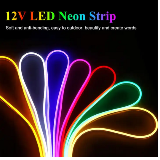 CINTA DE LUZ LED NEON 5 MTS TRANSFORMADO 12V