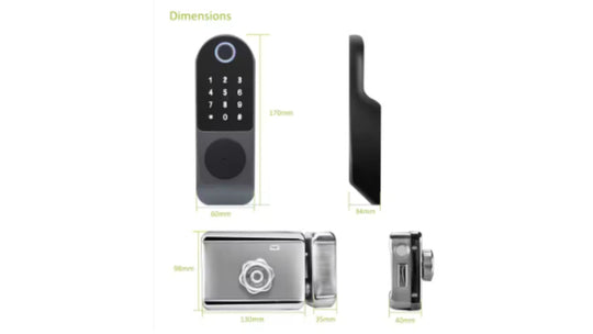 Cerradura SMART FINGERPRINT   Huella/Clave/ Tarjeta