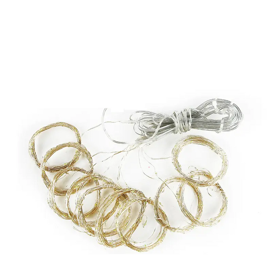 Cortina Cascada Luz Hada Solar 3x3 Blanco Cálido