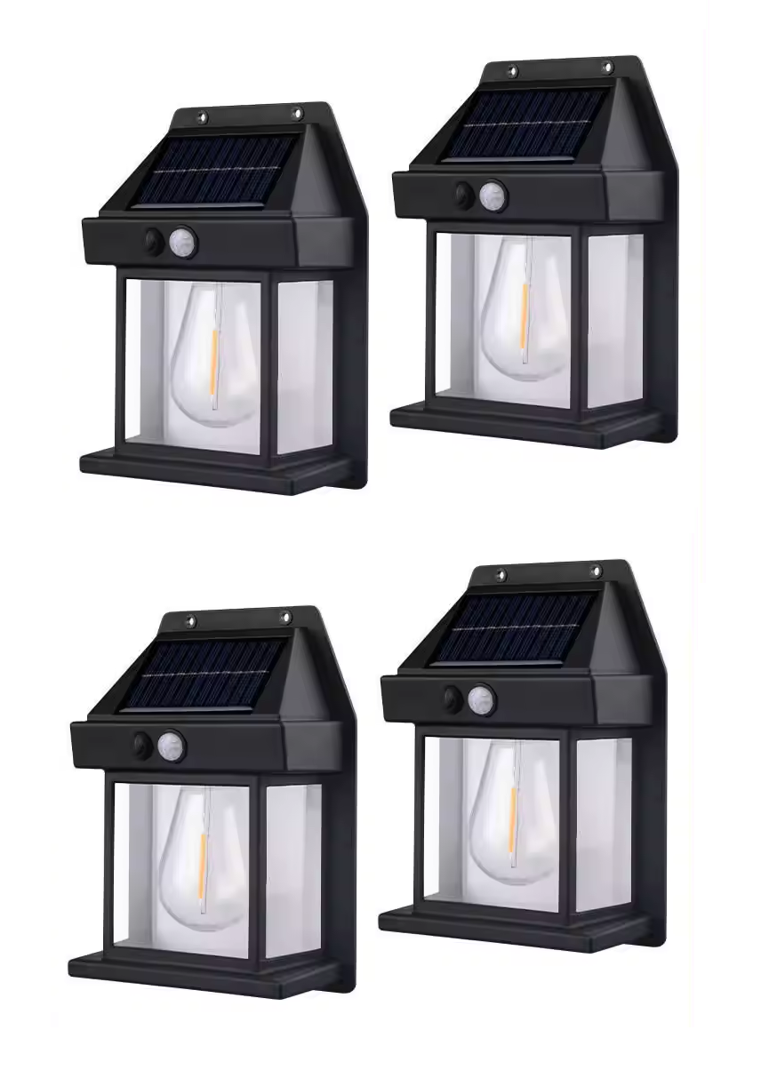 Aplique Solar LED Con Sensor de Movimiento Pack x4 – Ilumina tu Hogar por $9990 | Envío GRATIS
