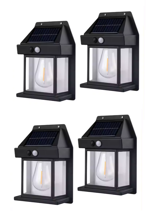 Aplique Solar LED Con Sensor de Movimiento Pack x4 – Ilumina tu Hogar por $9990 | Envío GRATIS