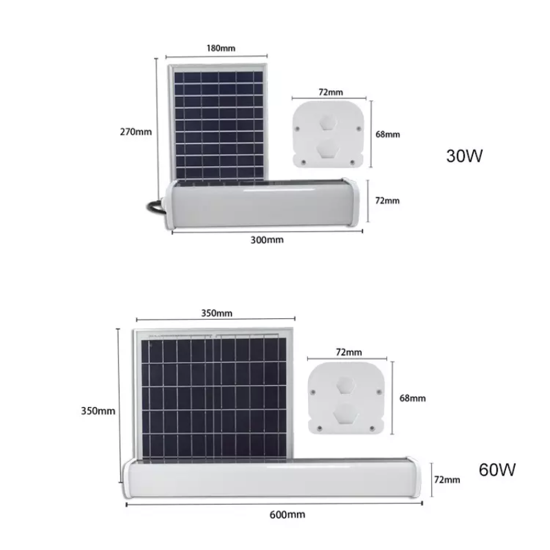 FOCO SOLAR LED BARRA 60W BATERIA LiFePo4 12 AH