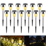PACK X 12 ESTACAS SOLARES DE CAMINO PARA JARDIN IMPERMEABLES