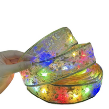 Cinta Solar Led Tela Decorativa 5mts Ip65