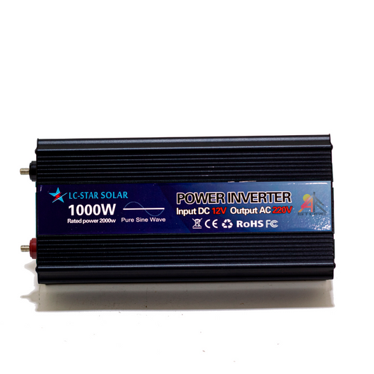 INVERSOR SOLAR ONDA PURA 1000 W / 12 V SISTEMA FOTOVOLTAICO