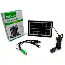 CARGADOR PANEL SOLAR 8W MULTIFUNCIONAL 6V