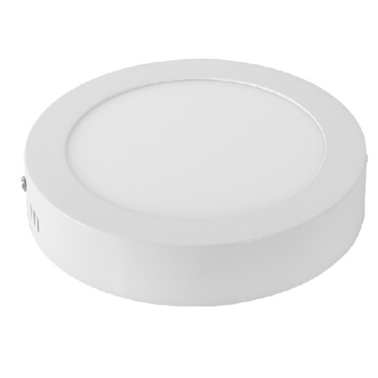 PLAFON LED 12W SOBREPUESTO REDONDO LUZ CALIDA / FRIA