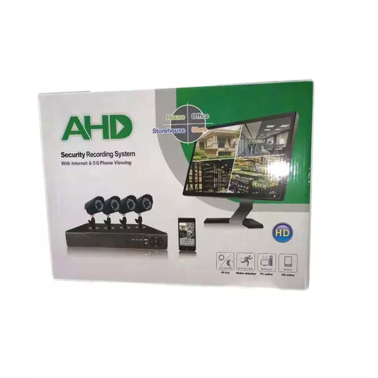 KIT CIRCUITO CERRADO 4 CAMARAS AHD EXTERIOR FULLHD 1080P
