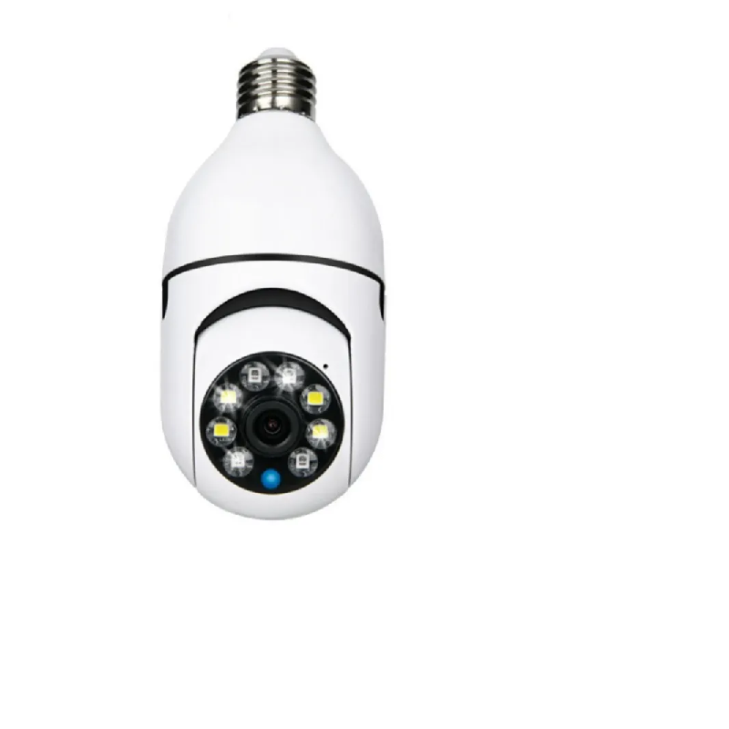 Cámara De Seguridad IP Tipo Ampolleta 360°