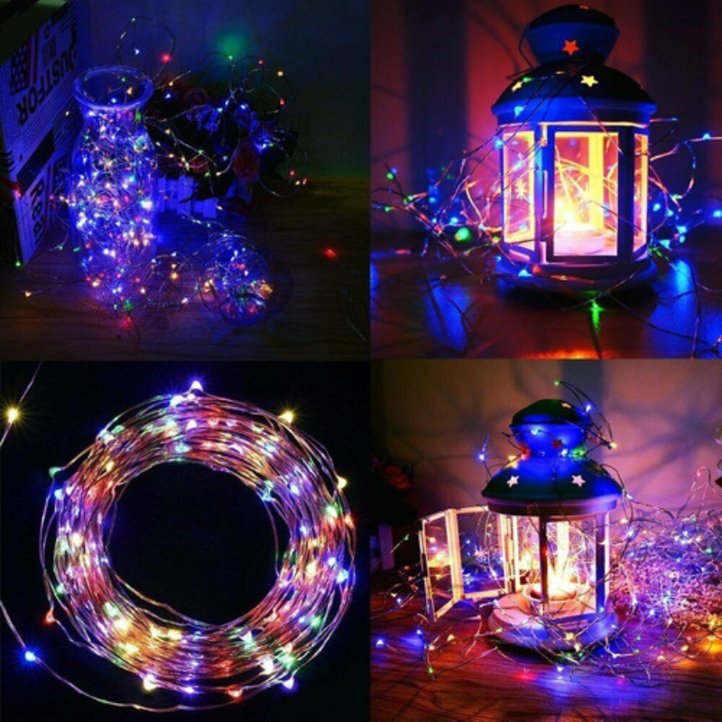 LUZ SOLAR HADA LUZ CÁLIDA / MULTICOLOR 10 - 20 - 30 MTS