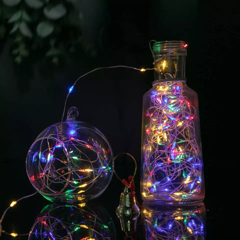 LUZ SOLAR HADA LUZ CÁLIDA / MULTICOLOR 10 - 20 - 30 MTS