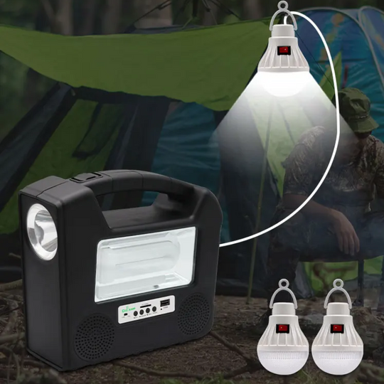 KIT SOLAR DE CAMPING E ILUMINACION CL-26