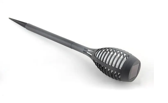 Pack X4 Estaca Solar Antorcha Fuego Impermeable Decoración