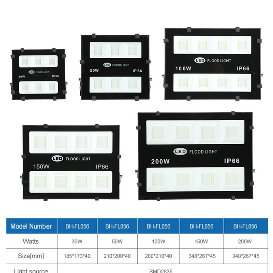 REFLECTOR ELÉCTRICO LED 200W EXTERIOR 6500K / CONTROLADOR PHILLIPS