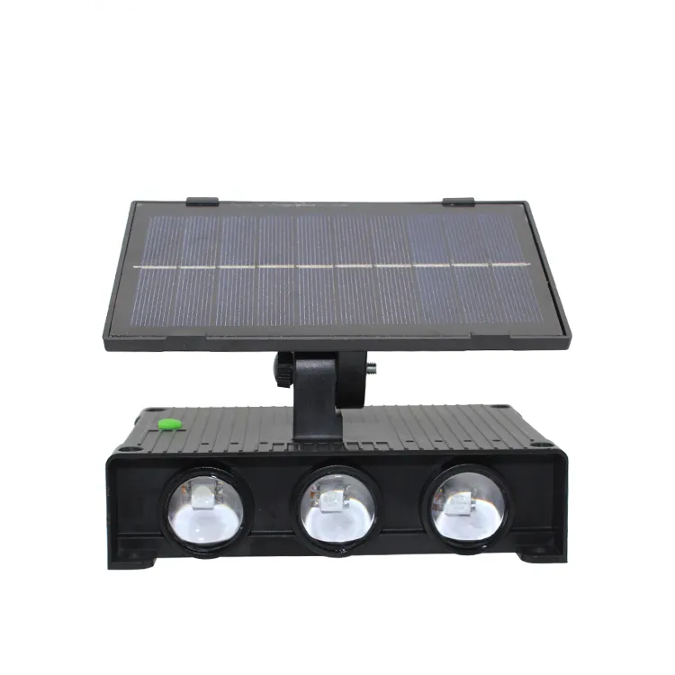 Foco Solar Aplique Bidireccional 6 LED Luz Calida