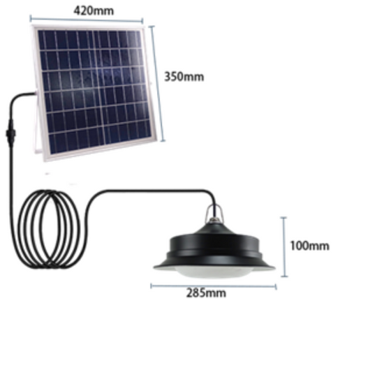 FOCO SOLAR TIPO CAMPANA 50W / BATERIA LiFePo4 10AH