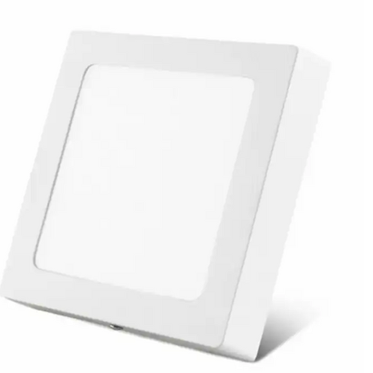 PLAFON LED 12W SOBREPUESTO CUADRADO LUZ CALIDA / FRIA