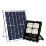 REFLECTOR SOLAR LED CUERPO ALUMINIO NEGRO 50W BATERIA LiFePo4 10AH