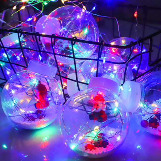 LUZ ELECTRICA NAVIDEÑA LED CORTINA ESFERA LUZ CALIDA / MULTICOLOR