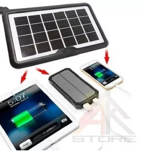 CARGADOR PANEL SOLAR 8W MULTIFUNCIONAL 6V