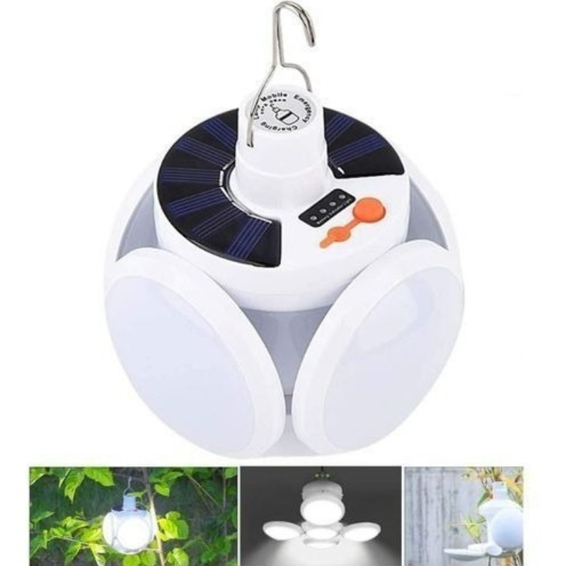 AMPOLLETA SOLAR LED DE EMERGENCIA RECARGABLE / 40 W