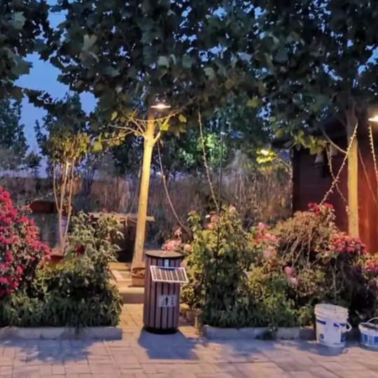 FOCO SOLAR TIPO CAMPANA 80W / BATERIA LiFePo4 15AH