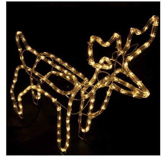 RENO SOLAR LED NAVIDEÑO EXTERIOR LUZ CALIDA / MULTICOLOR