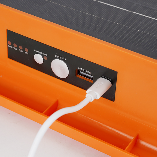 KIT SOLAR DE EMERGENCIA CAMPING BLUETOOTH  LINTERNA