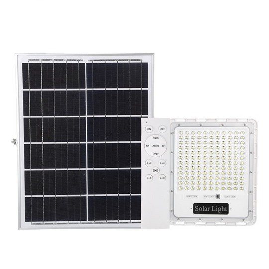 REFLECTOR SOLAR LED CUERPO ALUMINIO 100W BATERIA LiFePo4 15Ah