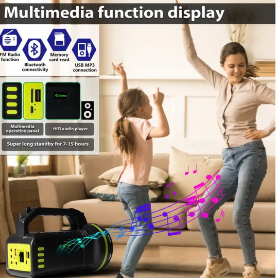 KIT SOLAR DE CAMPING RADIO BLUETOOTH, LINTERNA Y AMPOLLETAS