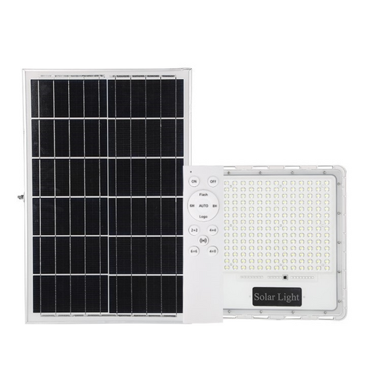REFLECTOR SOLAR LED CUERPO ALUMINIO 200W BATERIA LiFePo4 20Ah