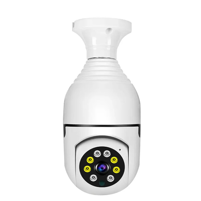 Cámara De Seguridad IP Tipo Ampolleta 360°