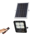REFLECTOR SOLAR LED CUERPO ALUMINIO NEGRO 30W BATERIA LiFePo4 5AH