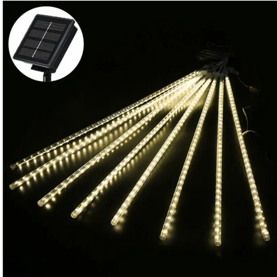 LUZ SOLAR NAVIDEÑA LED  LLUVIA DE METEOROS