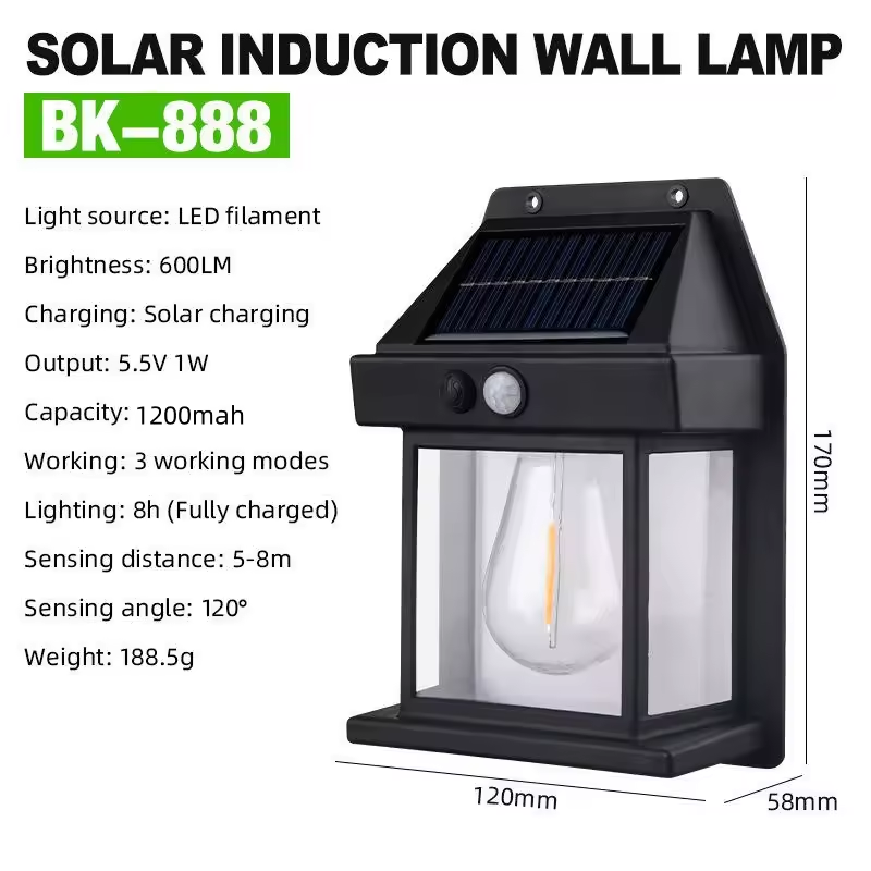 Aplique Solar LED Con Sensor de Movimiento Pack x4 – Ilumina tu Hogar por $9990 | Envío GRATIS