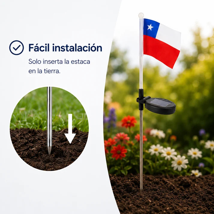 Pack 4 Luces Solares de Jardín Estaca Luz Cálida 63 cm