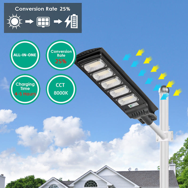 Foco Solar Led 400w-2000lm Exterior Con Sensor De Movimiento