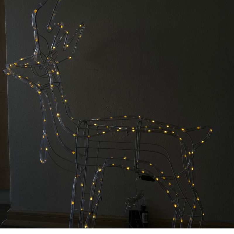 RENO SOLAR LED NAVIDEÑO EXTERIOR LUZ CALIDA / MULTICOLOR