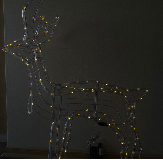 RENO SOLAR LED NAVIDEÑO EXTERIOR LUZ CALIDA / MULTICOLOR