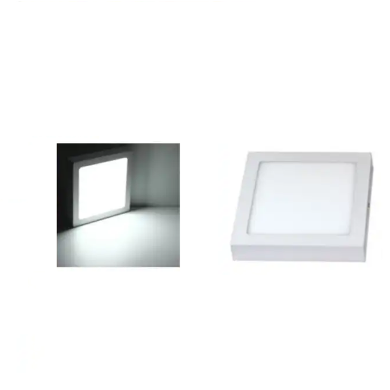 PLAFON LED 12W SOBREPUESTO CUADRADO LUZ CALIDA / FRIA