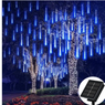 LUZ SOLAR NAVIDEÑA LED  LLUVIA DE METEOROS