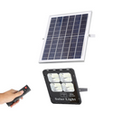 REFLECTOR SOLAR LED CUERPO ALUMINIO NEGRO 50W BATERIA LiFePo4 10AH