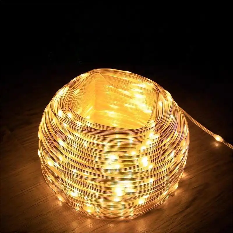 Luz Guirnalda Hada Cable Impermeable 10mts 10led Decoración